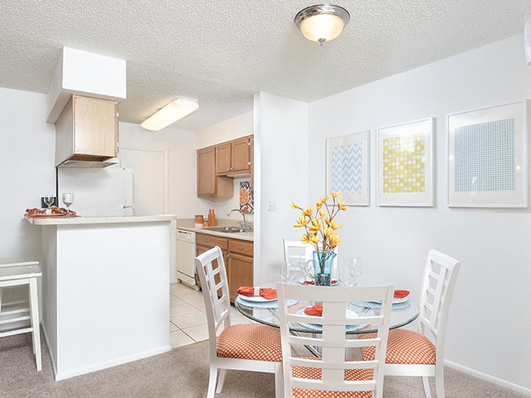 Breakfast Bar and Dining Room Table